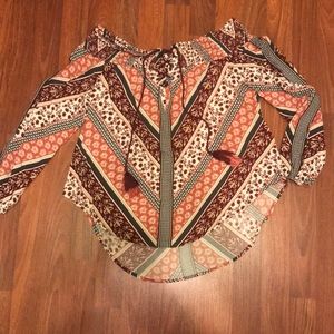 Off the Shoulder Pattern Top
